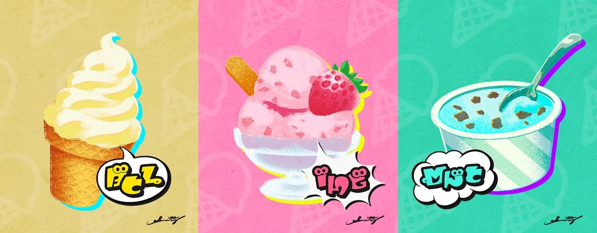 Splatfest art: Which flavor of ice cream is best?